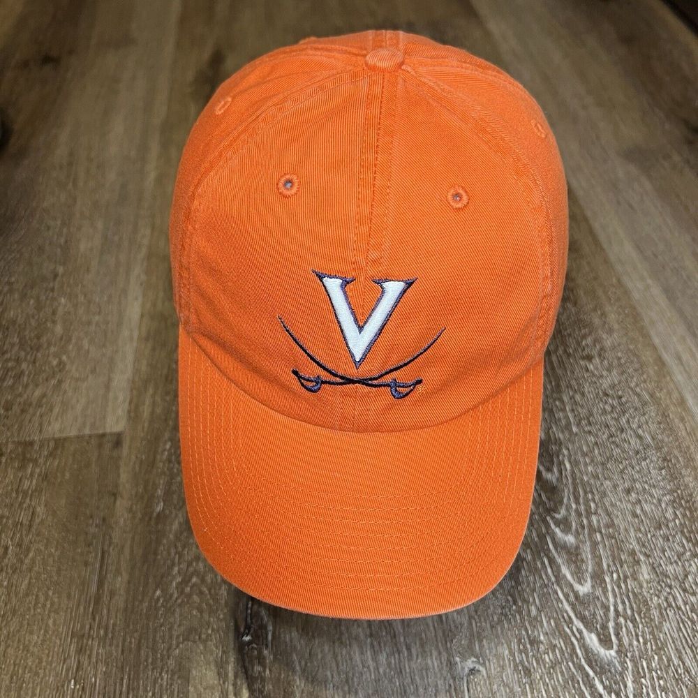 Lids Virginia Cavaliers Hat‎ Orange Fitted NCAA Embroidered Logo